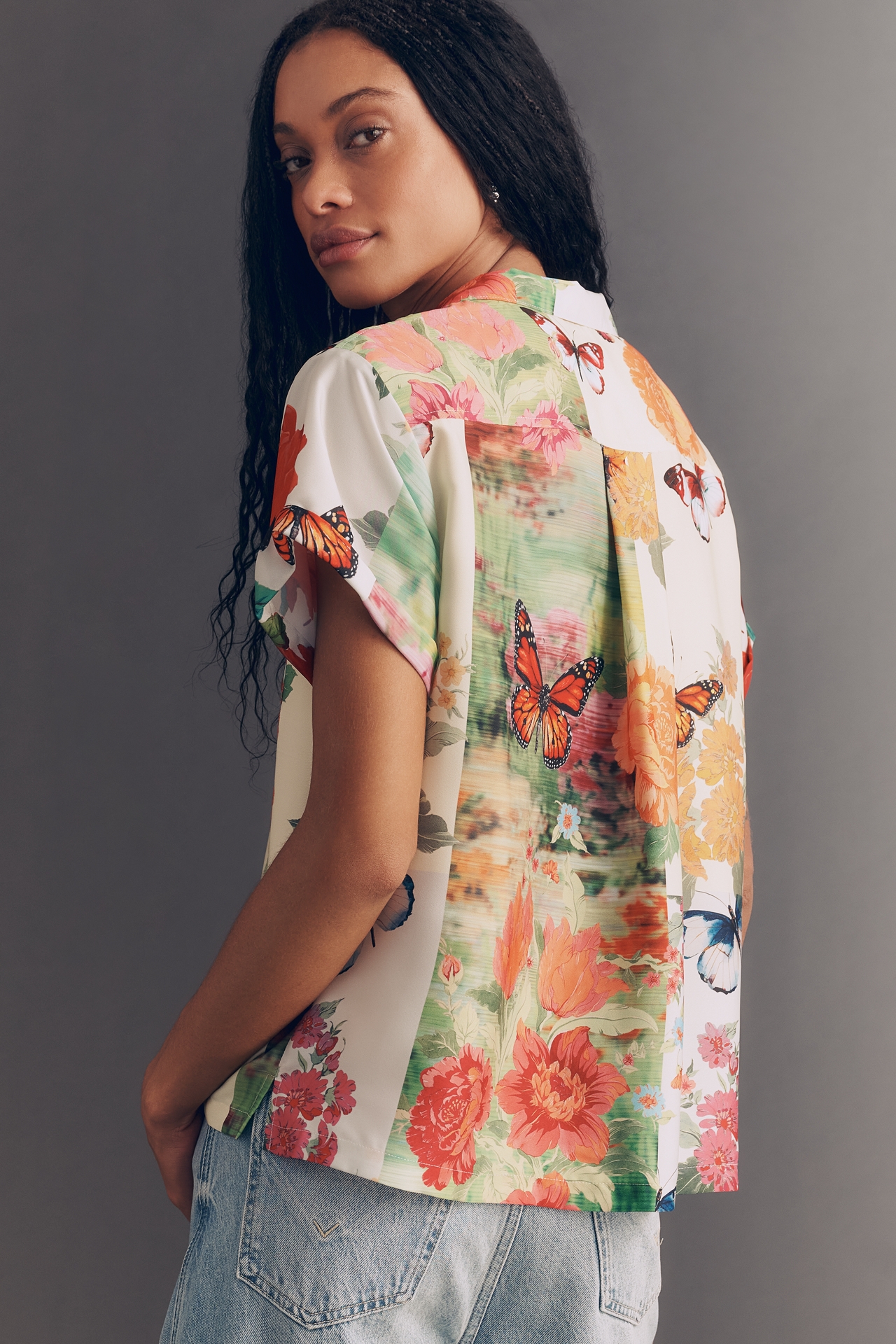 The Brenna Short-Sleeve Buttondown Shirt