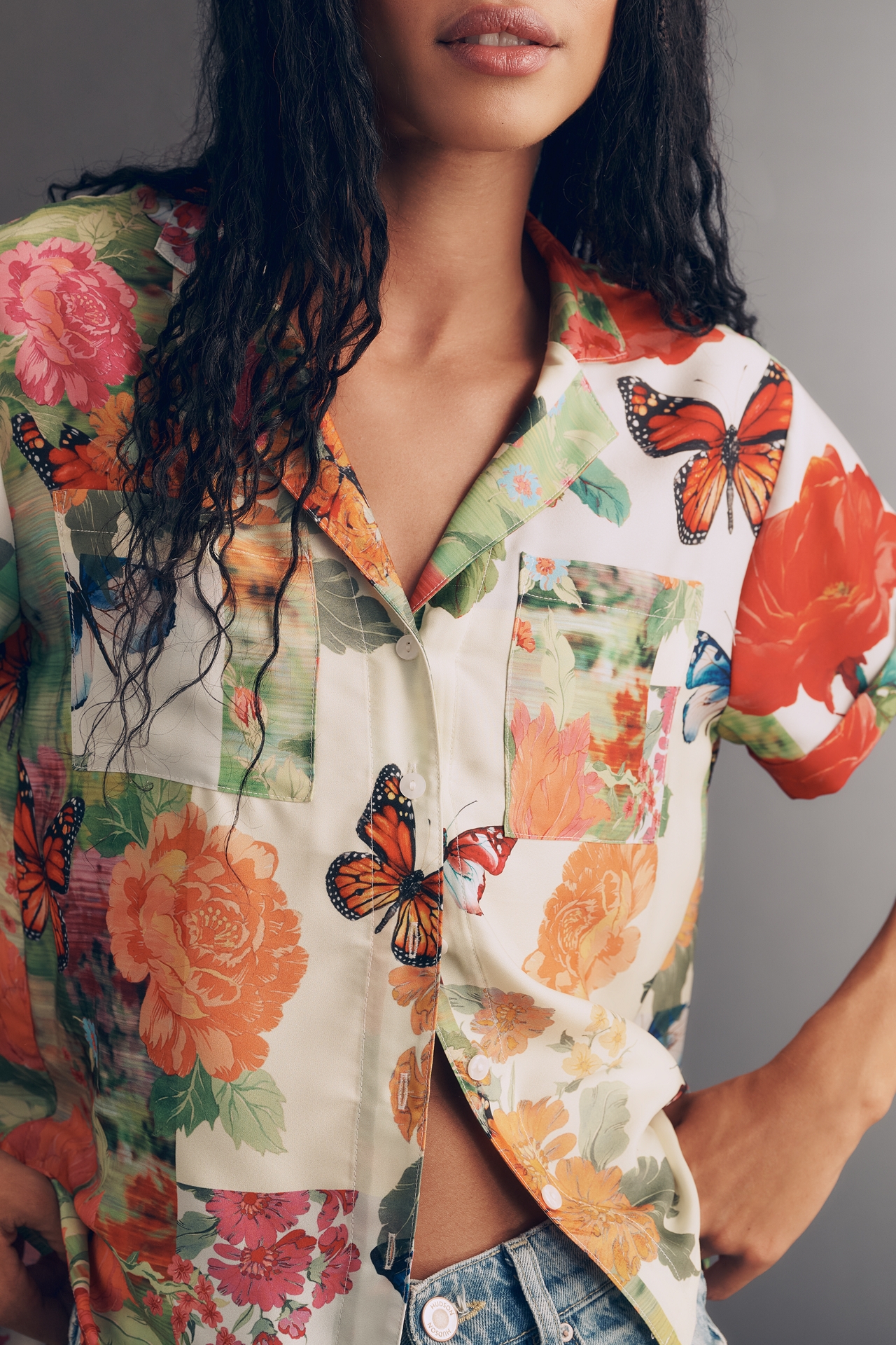 The Brenna Short-Sleeve Buttondown Shirt