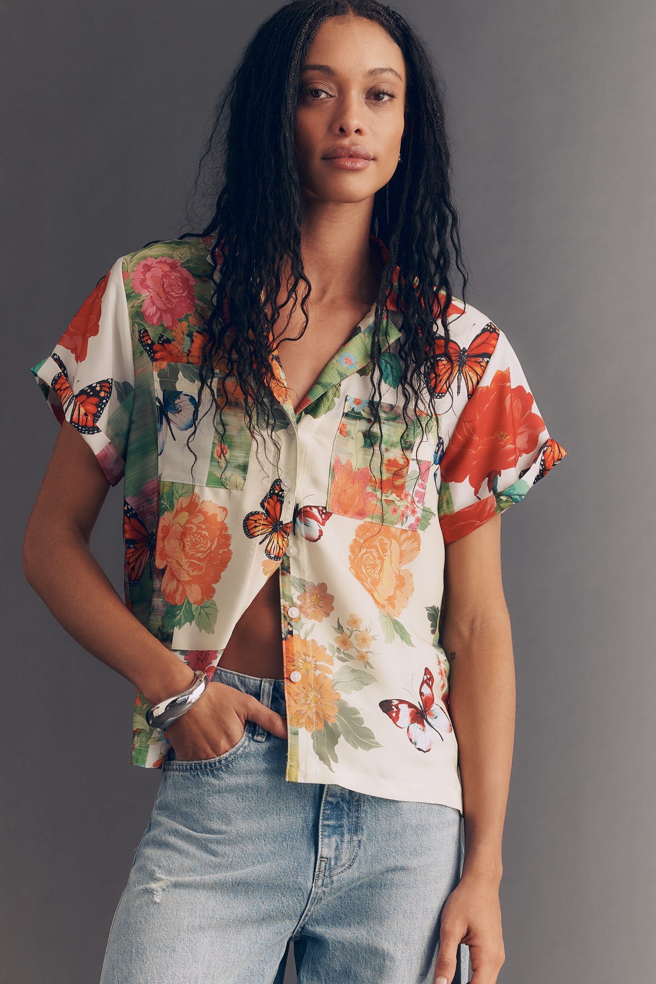 The Brenna Short-Sleeve Buttondown Shirt