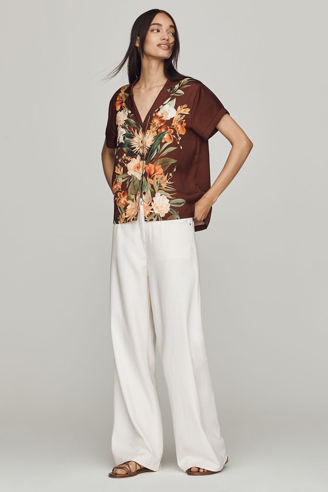 Brenna Short-Sleeve Buttondown Shirt #2