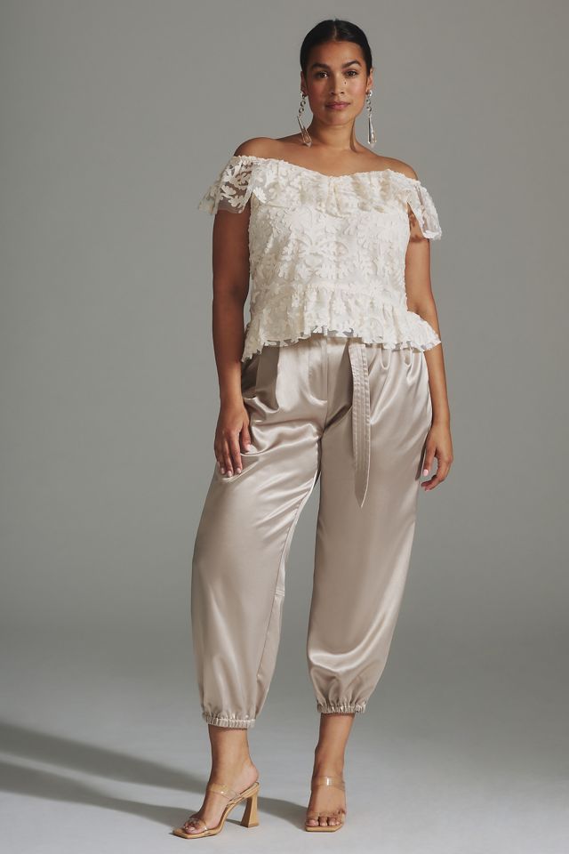 By Anthropologie Textured Off-The-Shoulder Blouse #4