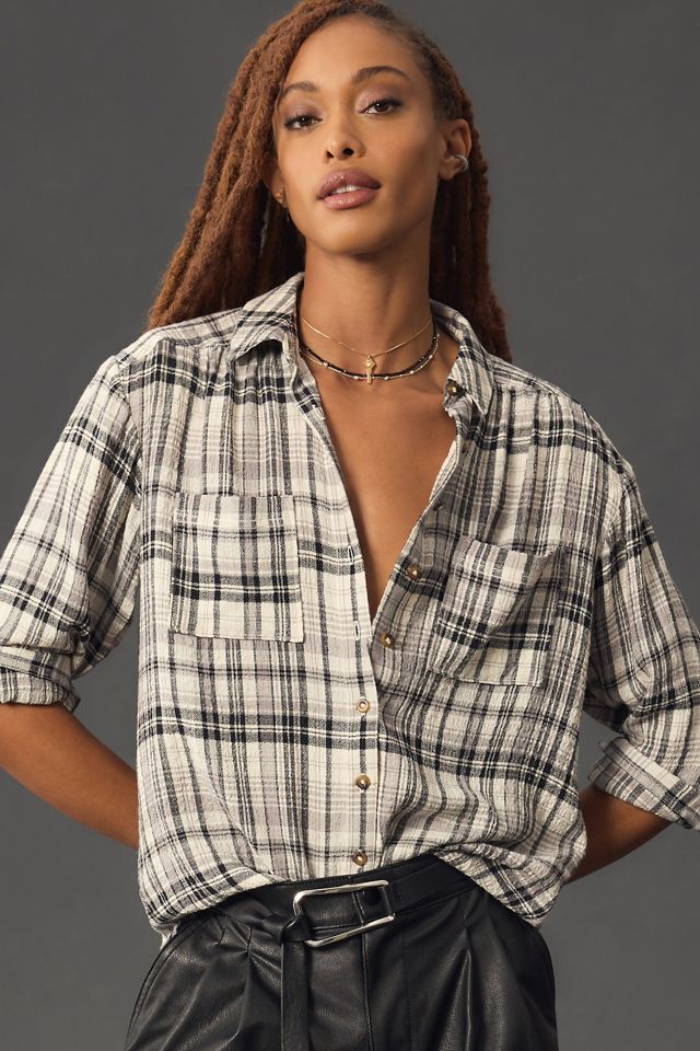 The Hadley Relaxed Buttondown Shirt by Pilcro: Plaid Edition #1