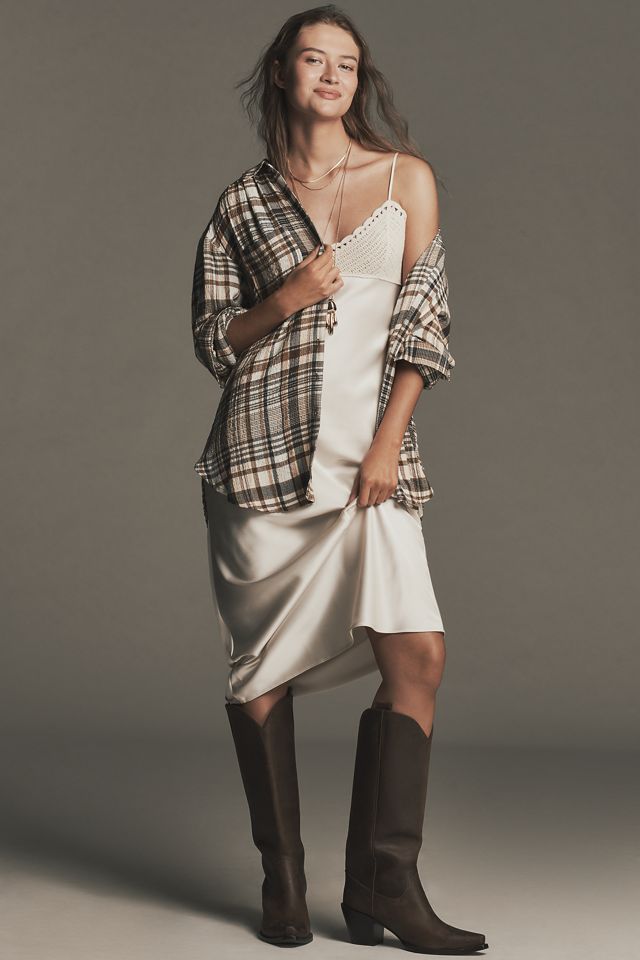 The Hadley Relaxed Plaid Buttondown Shirt by Pilcro​ #3