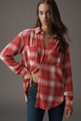 PILCRO THE HADLEY RELAXED BUTTONDOWN SHIRT BY PILCROU200B 