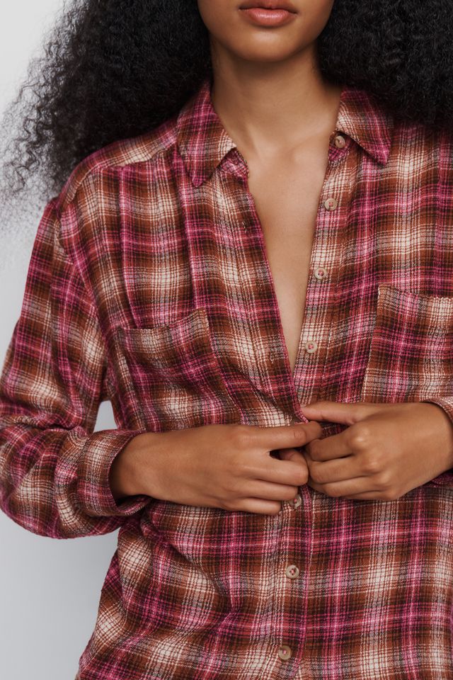 Pilcro Hadley Relaxed Plaid Buttondown Shirt #3