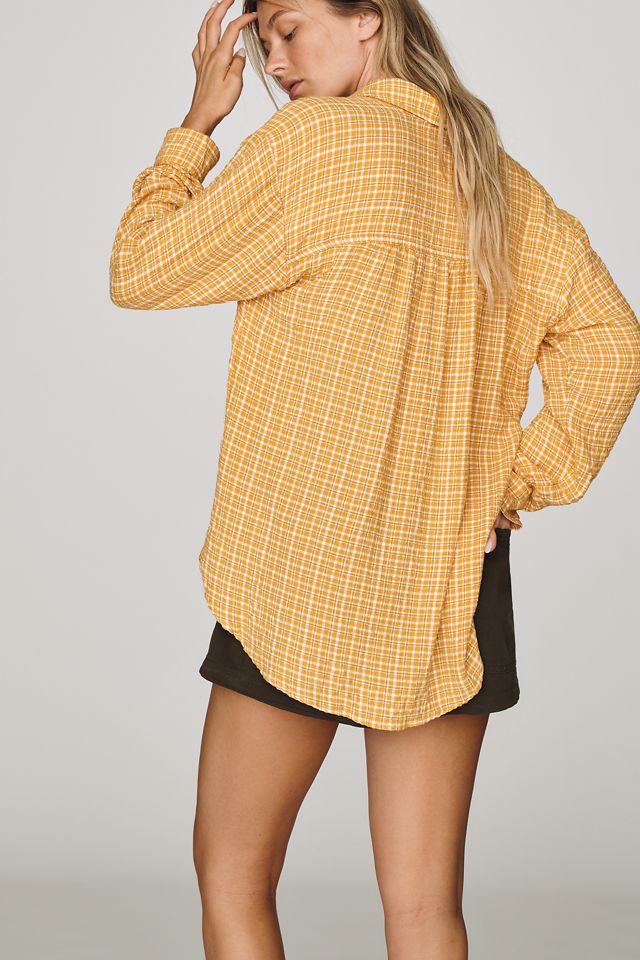 Pilcro Hadley Relaxed Plaid Buttondown Shirt #1