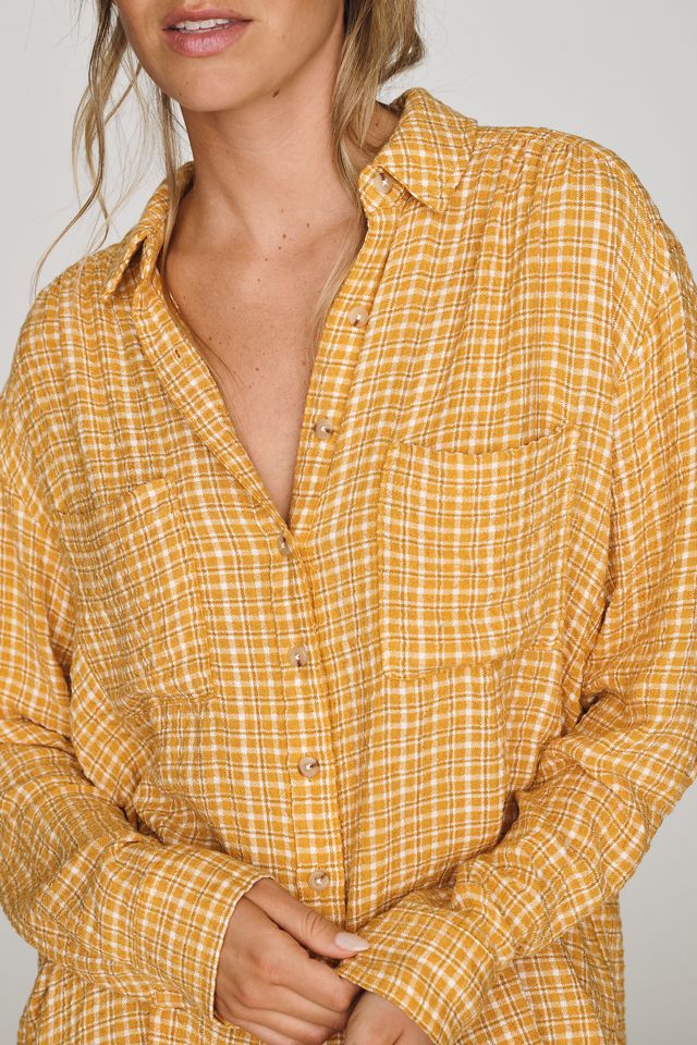Pilcro Hadley Relaxed Plaid Buttondown Shirt #3