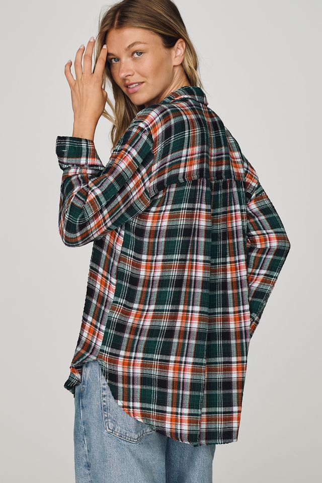 Pilcro Hadley Relaxed Plaid Buttondown Shirt #1