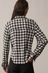 The Keaton Ruched Collared Blouse by Pilcro