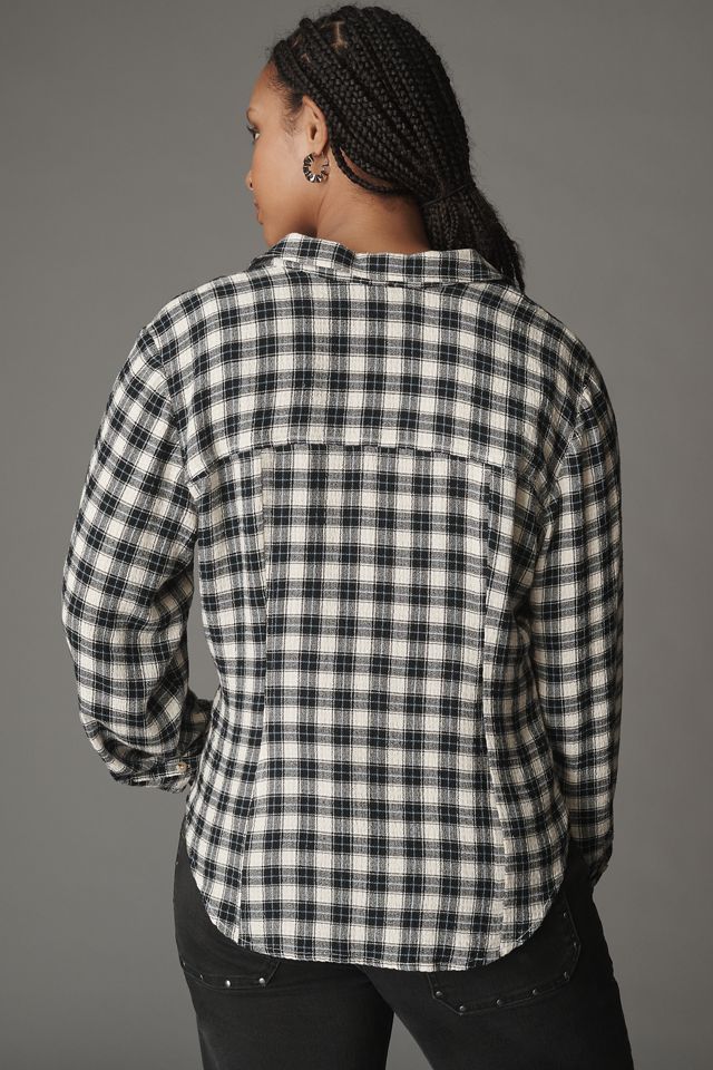 The Keaton Ruched Collared Blouse by Pilcro #7