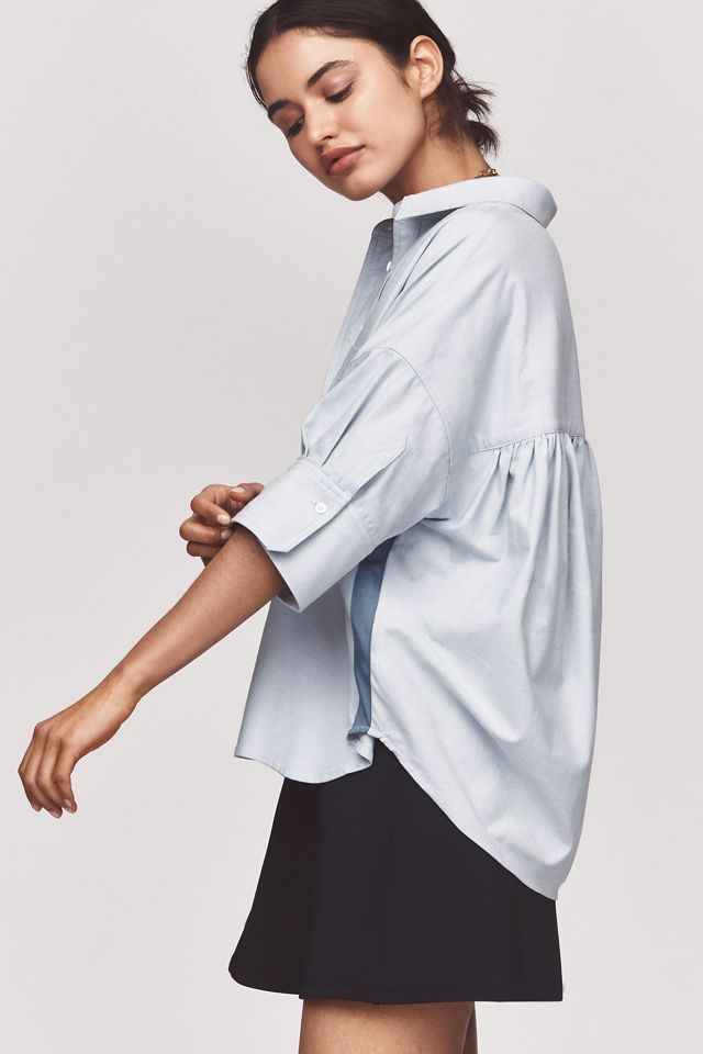 The Mabel Boxy Oxford Shirt by Maeve #1