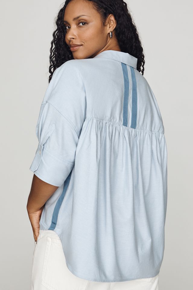 Maeve Mabel Boxy Oxford Shirt #10