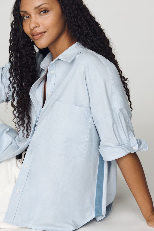 Maeve Mabel Boxy Oxford Shirt #12