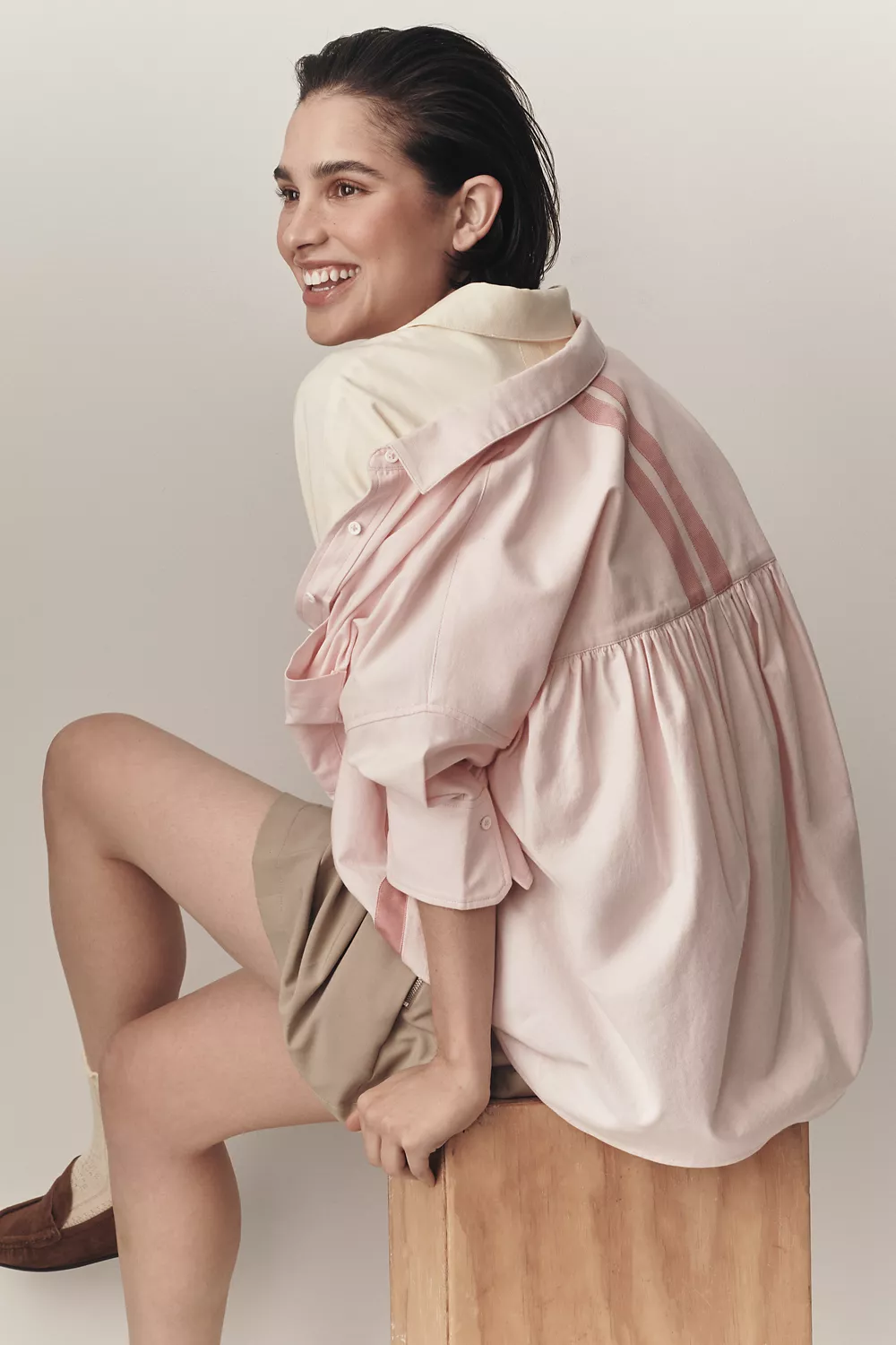 Maeve Mabel Boxy Oxford Shirt