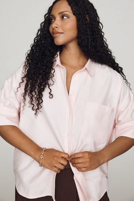 Maeve Mabel Boxy Oxford Shirt