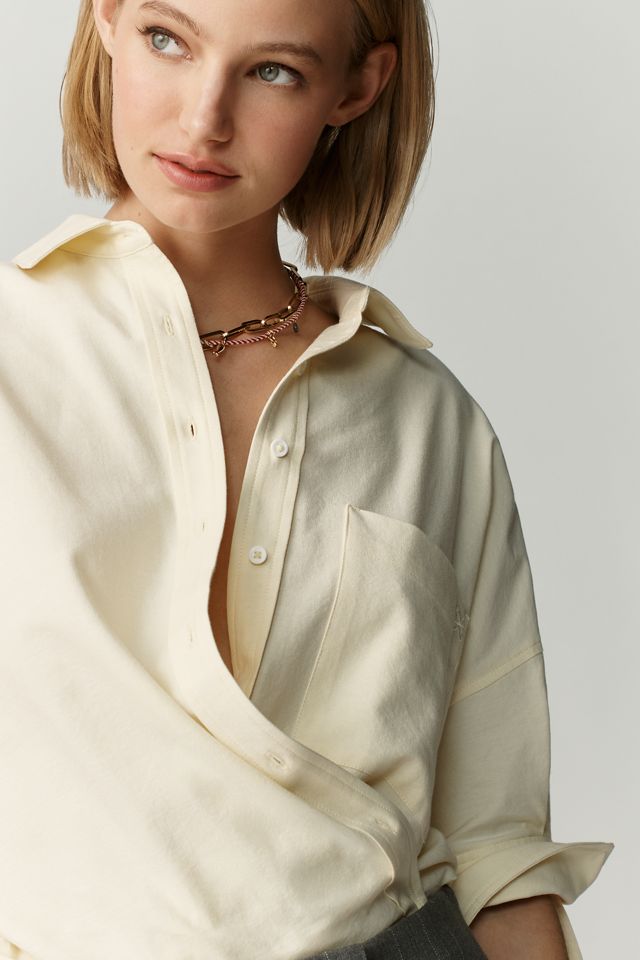 Maeve Mabel Boxy Oxford Shirt #5