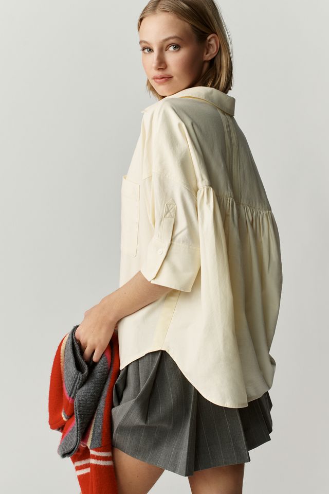 Maeve Mabel Boxy Oxford Shirt #4