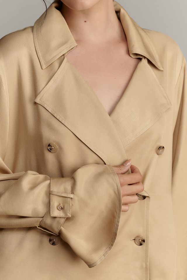 Maeve Silky Trench Blouse #3