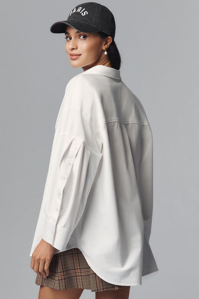 Maeve Oversized Buttondown Shirt #1