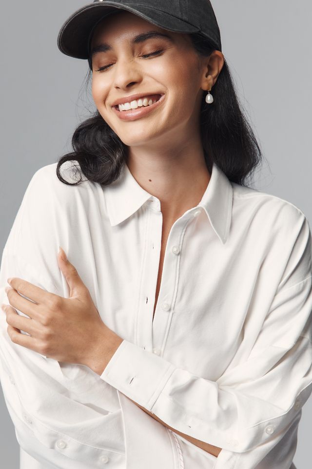 Maeve Oversized Buttondown Shirt #3