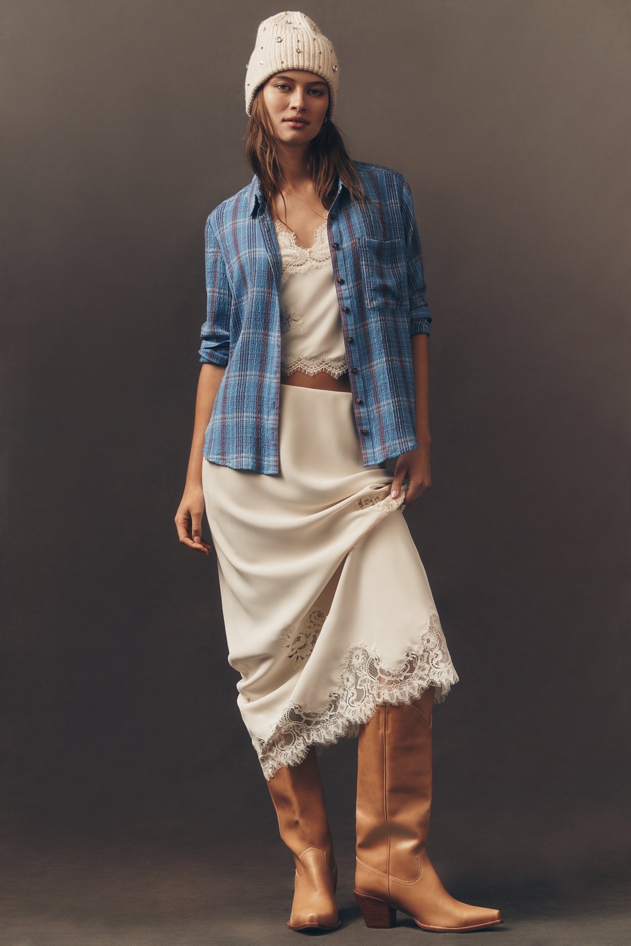 Pilcro Patterned Buttondown Shirt