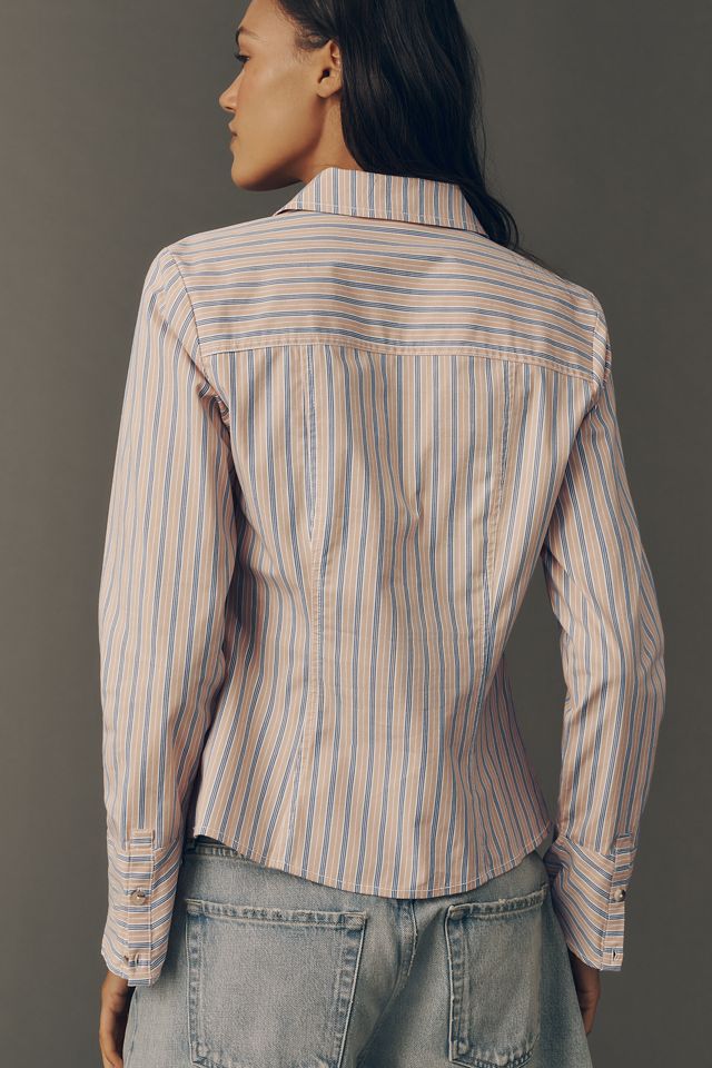 Pilcro Slim Long-Sleeve Buttondown Top #3