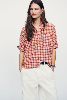 Maeve Mabel Boxy Oxford Shirt