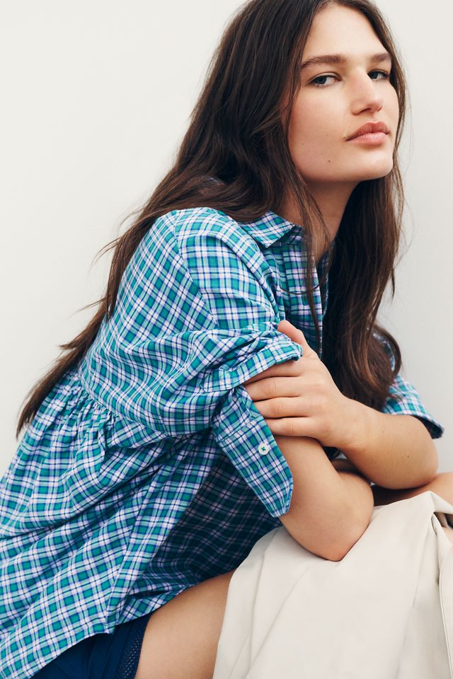 Maeve Mabel Boxy Oxford Shirt #1