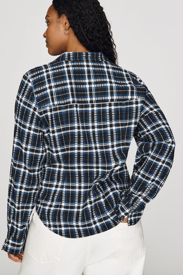 Pilcro Keaton Ruched Buttondown Top #5
