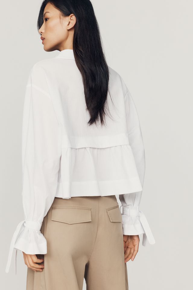 Maeve Long-Sleeve Swing Top #1