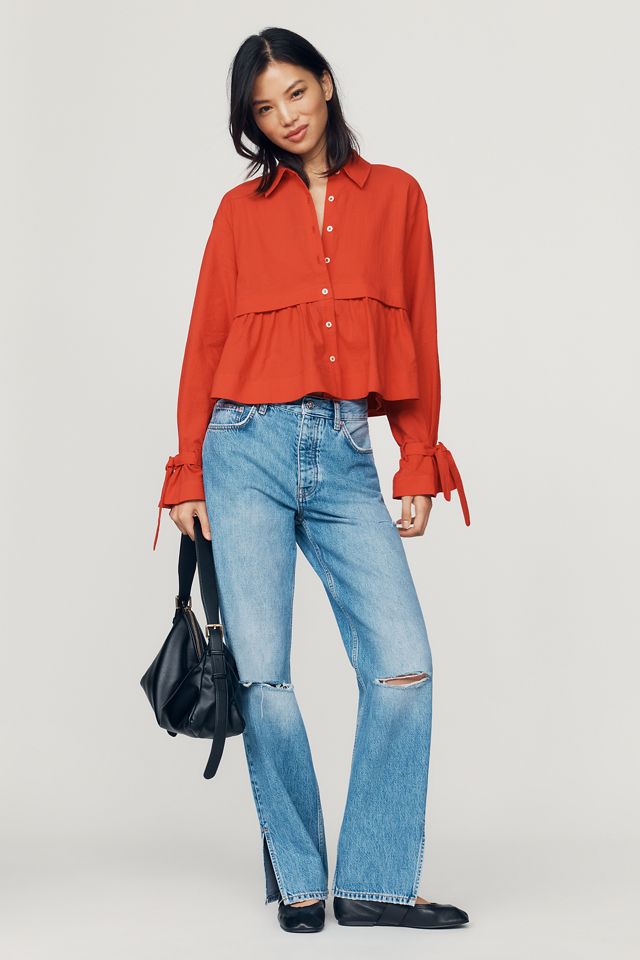 Maeve Long-Sleeve Swing Top #3