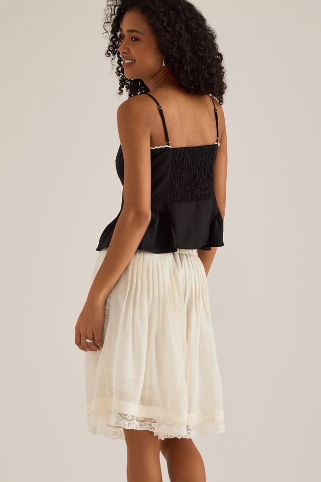 KITRI Adrea Linen-Blend Top #1