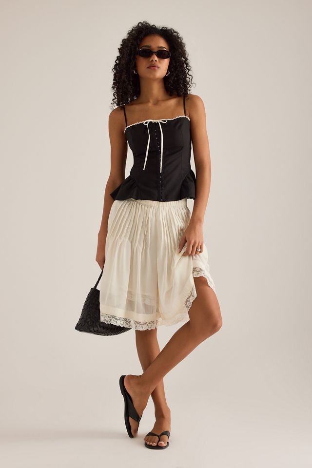 KITRI Adrea Linen-Blend Top #2