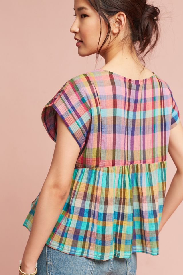 Mina Plaid Top #2