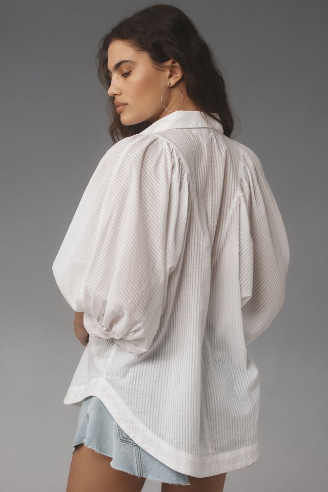 Maeve Easy Voluminous Buttondown Shirt #1