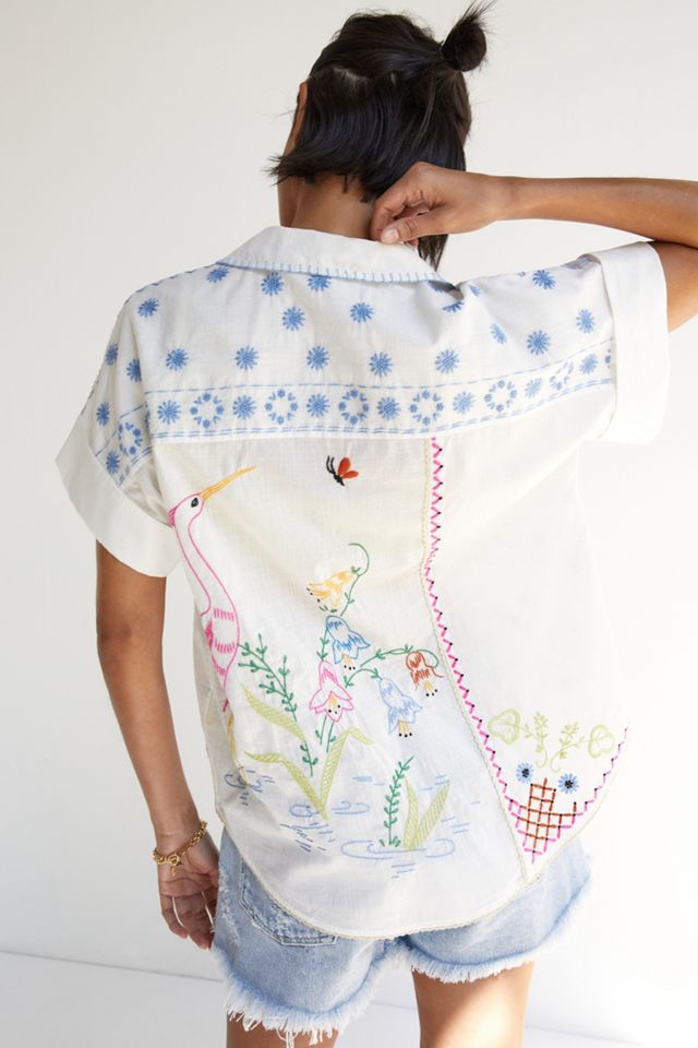 Pilcro Embroidered Surf Buttondown #3