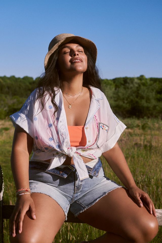 Pilcro Embroidered Surf Buttondown #4