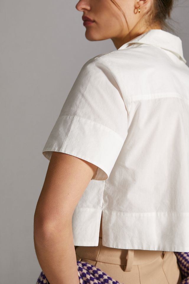 Maeve Poplin Cropped Blouse #1