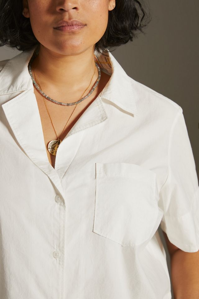 Maeve Poplin Cropped Blouse #8