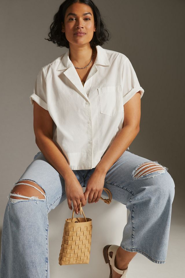 Maeve Poplin Cropped Blouse #5