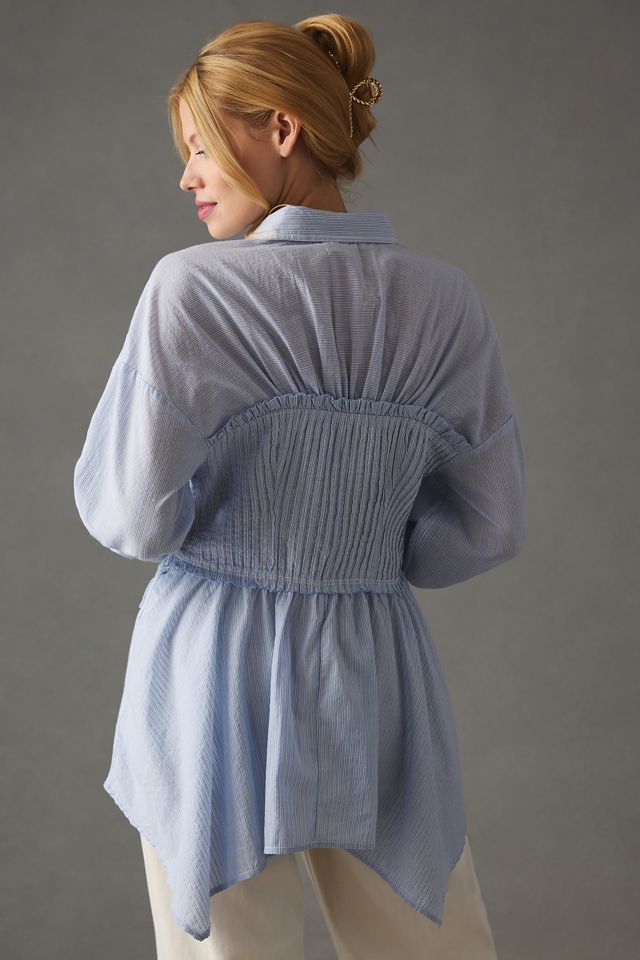 Pilcro Corset Buttondown Blouse #3
