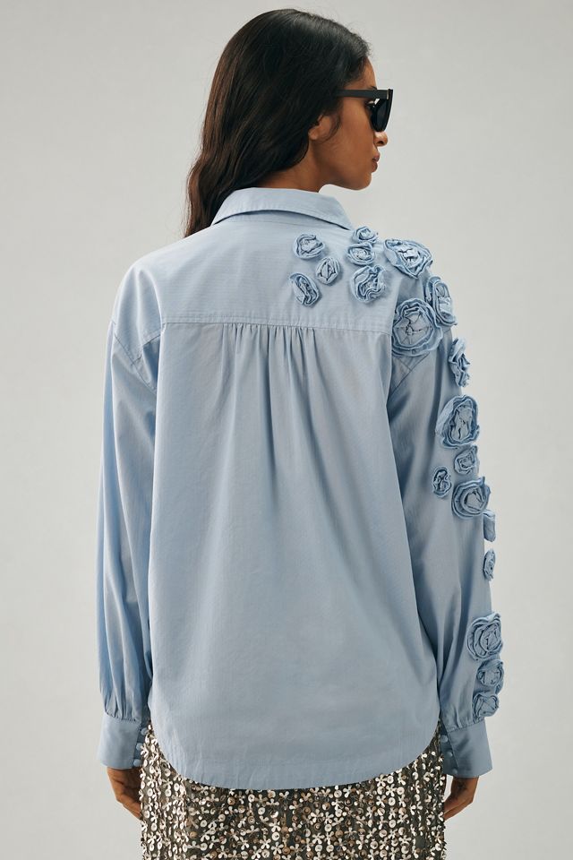 Maeve Rose Appliqué Blouse #2
