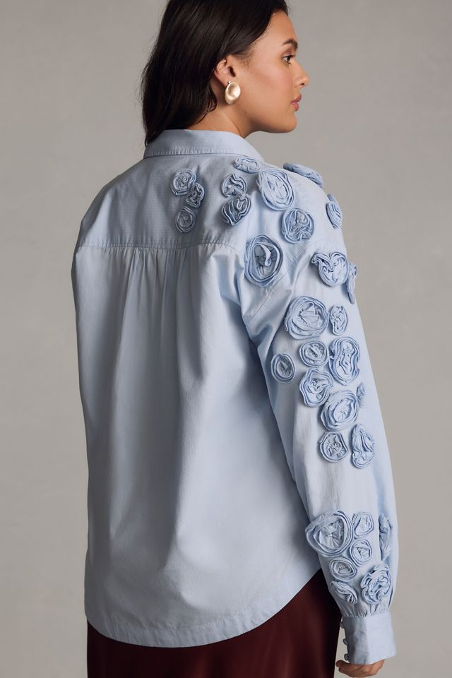Maeve Rose Appliqué Blouse #7