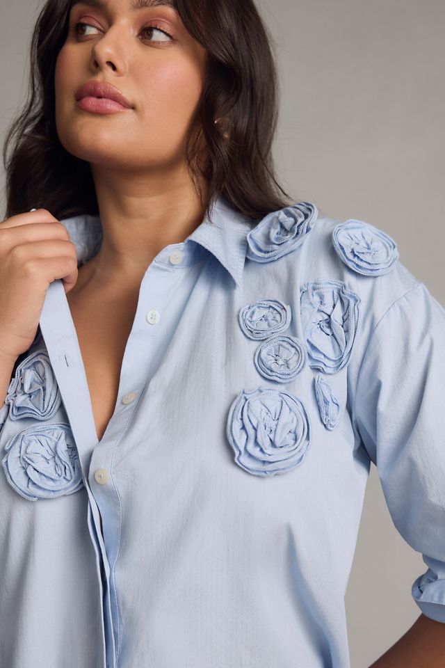 Maeve Rose Appliqué Blouse #9