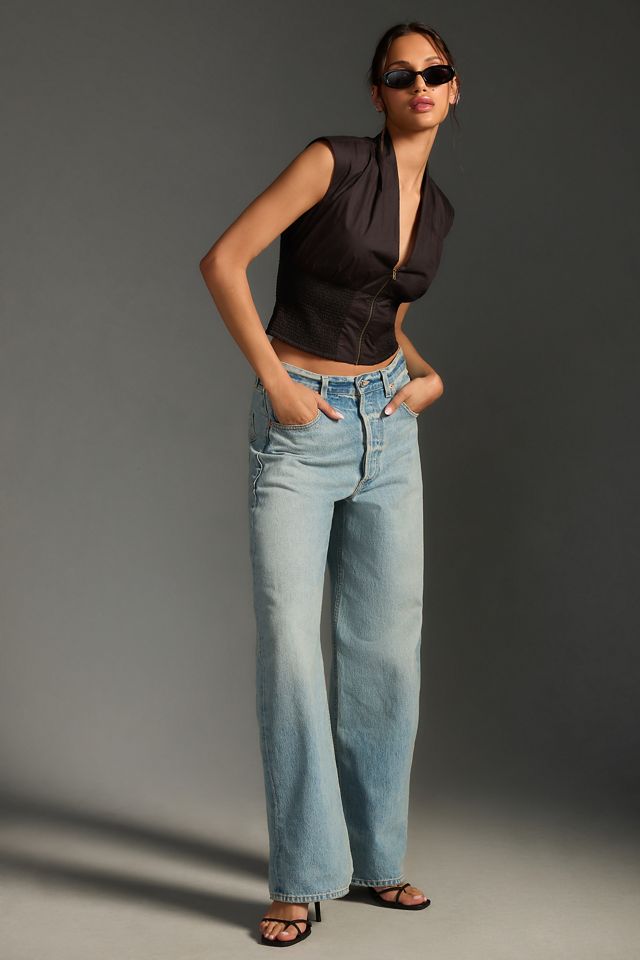 Maeve Sleeveless Zip-Front Top #3