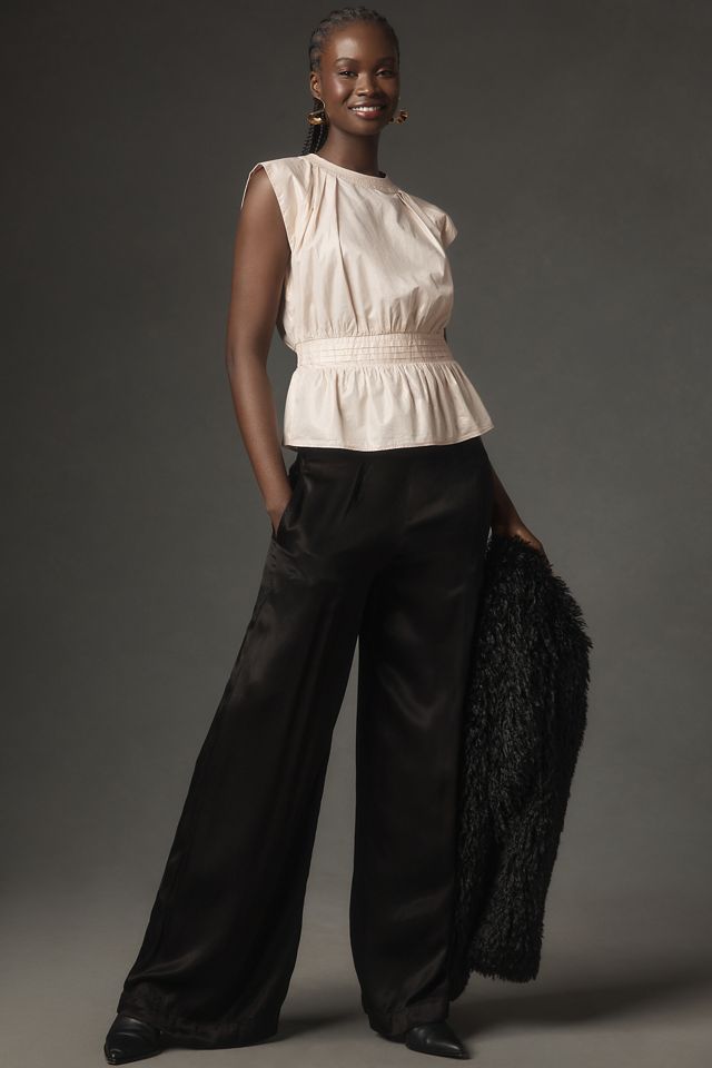 By Anthropologie Foil Poplin Shell Top #4