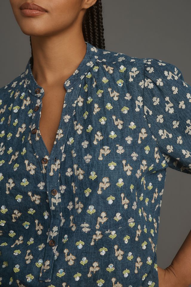 La Camicetta Aly con Maniche a Sbuffo di Pilcro: Edizione Ricamata #7