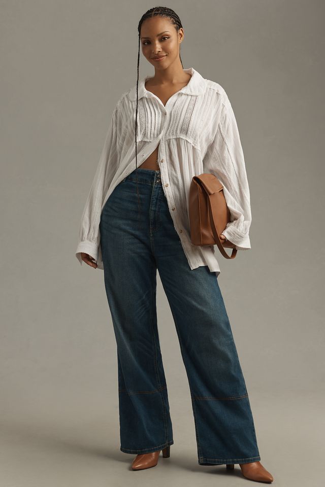 Pilcro Collared Pintuck Blouse #2