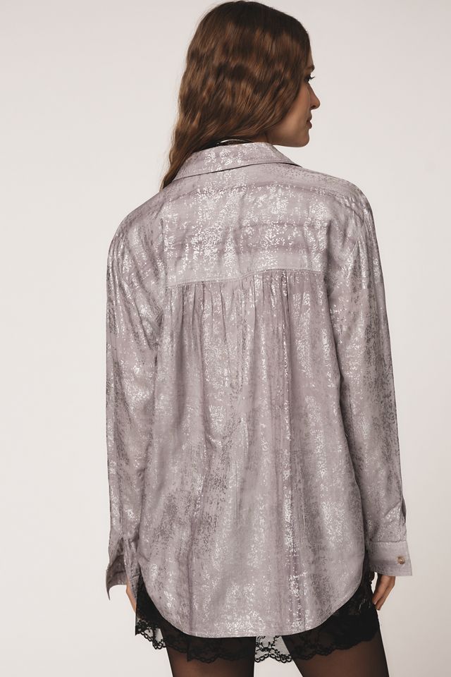 Camisa Pilcro con Brillo Metálico #1