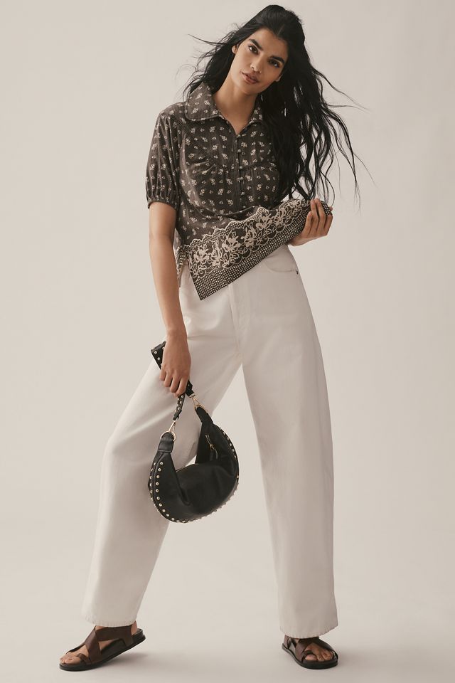 Pilcro Short-Sleeve Popover Blouse #2